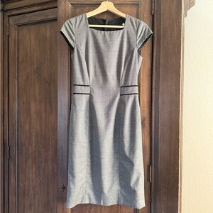 Boss Hugo Boss Cap Sleeve Square Neck Dress